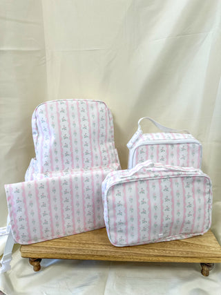 TRVL Ribbon Floral Pink Backpack