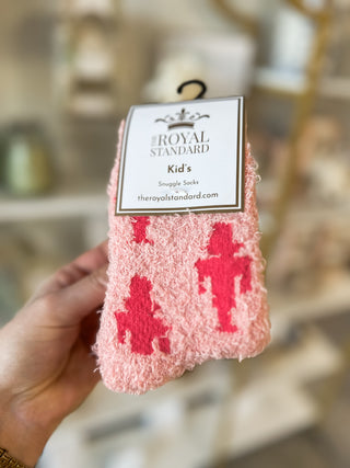 Kid's Nutcracker Snuggle Socks Pink