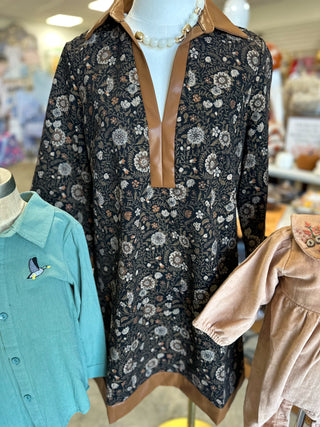 Sweet Maple Floral Mini Dress