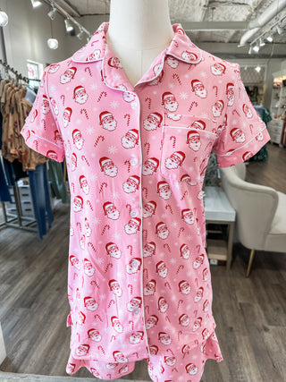 Candy Cane Cutie Short Sleeve PJ TOP