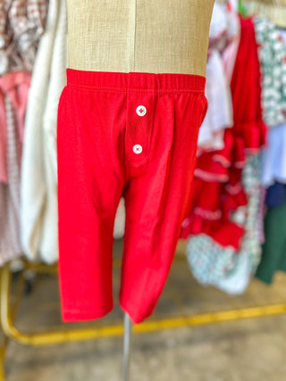 Clara and Caden Smocked Collared Boy 2pc Pant Set