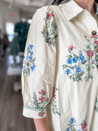 Floral Fields Tiered Mini Dress
