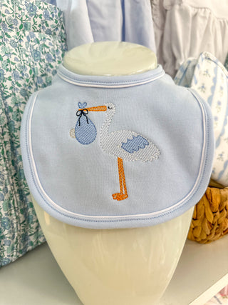 Stork Baby Bib