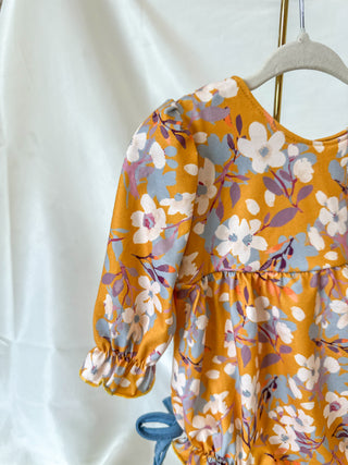 Mustard Fall Fashion Floral Bubble