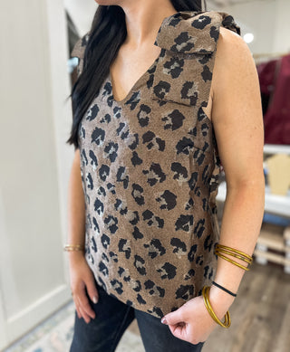 Roaring in Style Brown Leopard Top