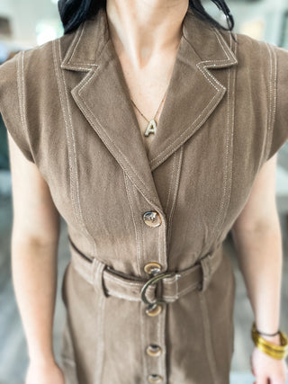 The Sienna Belted Mini Dress