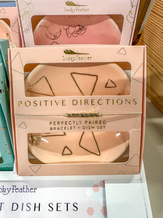 Positive Directions Bracelet + Dish Set