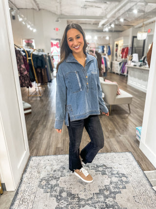 Favorite Pair Mid Rise Bootcut Black Risen Denim Jeans Unbalanced Hem