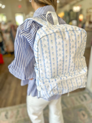 TRVL Blue Ribbon Floral Backpacker
