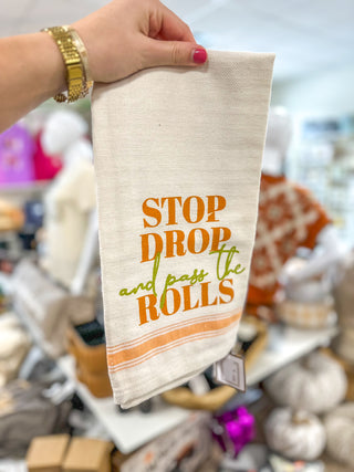 Pass The Rolls Hand Towel