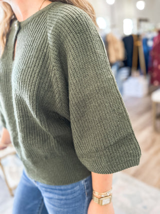 The Olive Rowan Ribbed Sweater