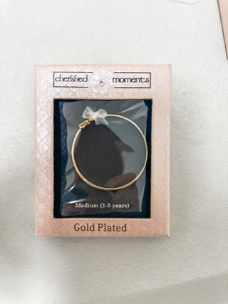 1-5 Years 14K Gold-Plated Classic Bangle