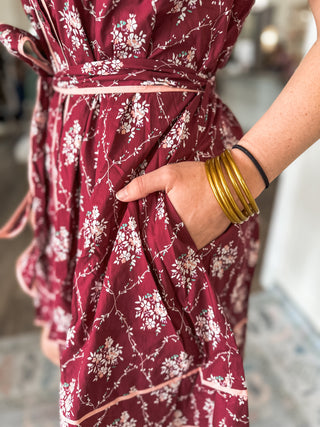 Mulberry Manor Belted Mini Dress