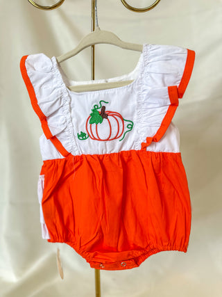 Orange Pumpkin Girl Bubble