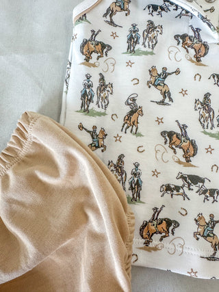 Wild West Sleeveless Diaper Cover Set