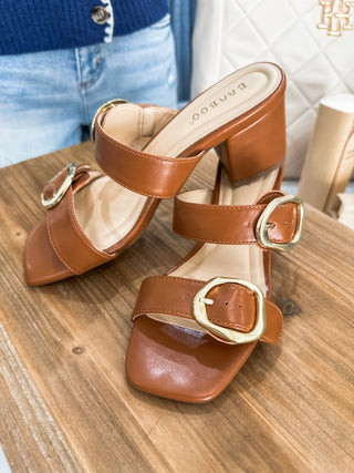 Chestnut Caption 03 Double Strap Heel
