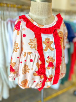 Sweet As The Gingerbread Man Girl Bubble