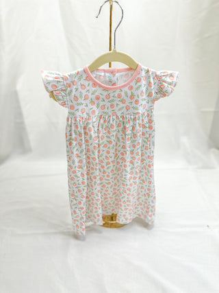 Summer Peaches Print Day Dress- Magnolia Baby