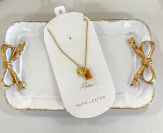 Mom Charm Necklace Gold Coated Katie Loxton