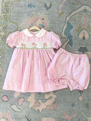 Hoppy Days Smocked Dress