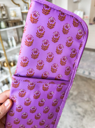 Pink Floral Block Hot Tools Cover