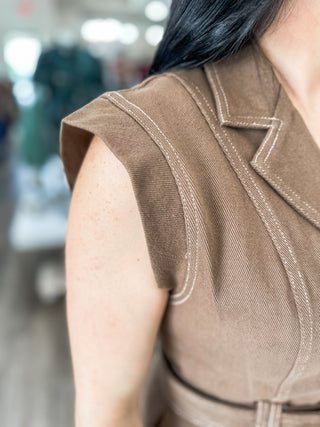The Sienna Belted Mini Dress