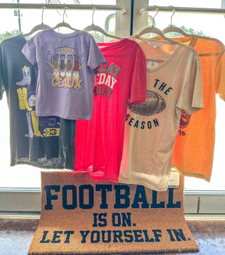 Football Is On Coir Doormat