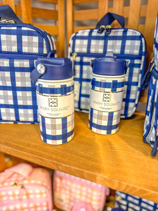 Blue/Grey Hopscotch Kids Stainless Bottle