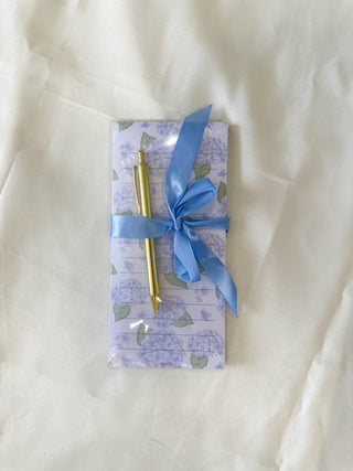 Hydrangea Notepad Gift Set