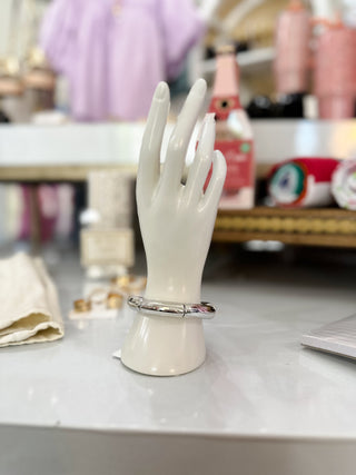 Silver Bamboo Bangle