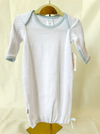 Paty Blue Shoulder Gown W/ Bow