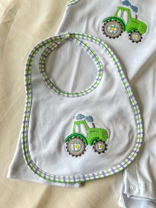 Tractor Tales Applique Bib - One Size