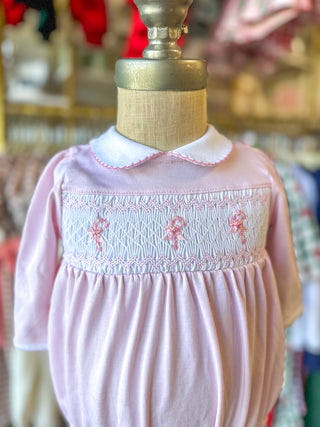 Sweet Peppermint Smocked Bubble