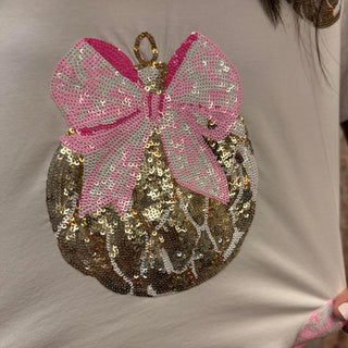 Girly & Golden Christmas Short Sleeve Shirt