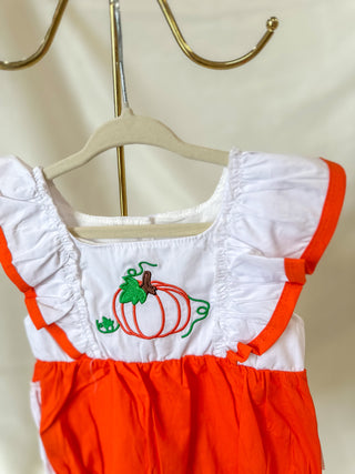 Orange Pumpkin Girl Bubble