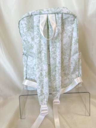 TRVL Green Bunny Toile Backpacker