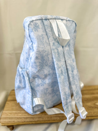 TRVL Blue Bunny Toile Backpack