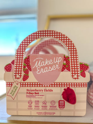 Strawberry Fields 7-Day Makeup Eraser Set