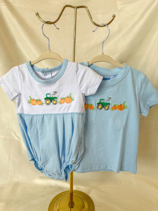 Pumpkin Embroidery Shirt