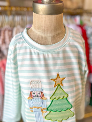 Green Nutcracker Dreams Embroidered Set