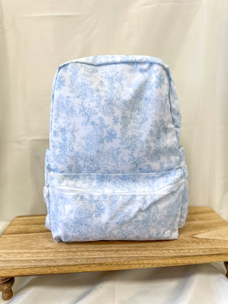 TRVL Blue Bunny Toile Backpack