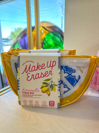 Limoncello 7-Day Makeup Eraser Set & MakeUp Bag Gift Set