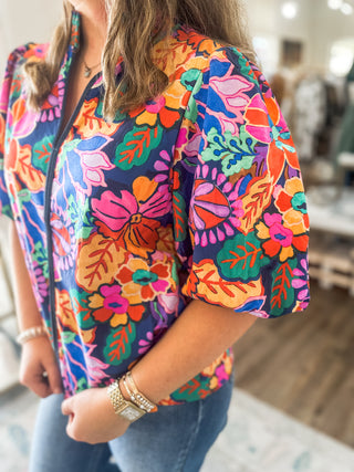 Tropical Escape Floral Top
