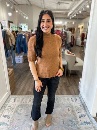 Macchiato Bow Cozy Knit Sweater