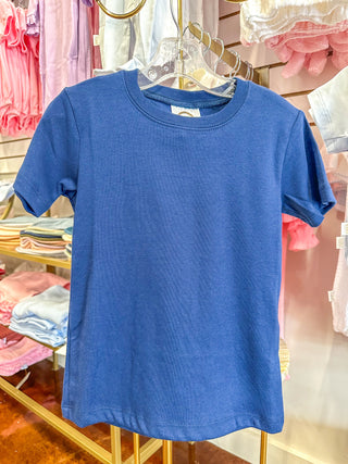 BB Navy Blank Short Sleeve Tee