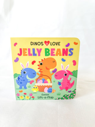 Dinos Love Jelly Beans Easter Lift-a-Flap Board Book
