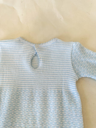 Paty Pal Blue W/ Blue Trim Romper