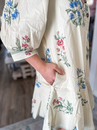 Floral Fields Tiered Mini Dress