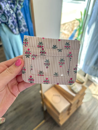 Cottage Stripes ID Wallet Holder