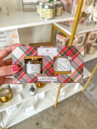 Frosty Myrrh Reed Diffuser & Candle Set